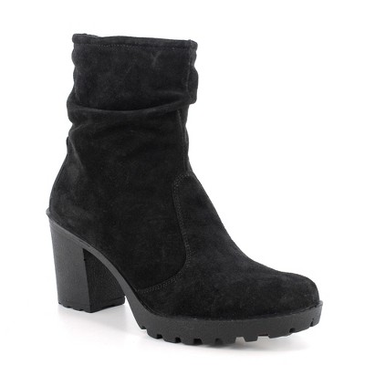 Bianca Made in Italy Womens Suede Slouchy Ankle Boots by Alpine Swiss
