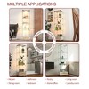 KTMBDW Glass Display Cabinet 4-Tier with Drawer, Curio Cabinets Tempered Glass Floor Standing Bookshelf for Bedroom Living Room - 4 of 4