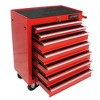 1 Package Steel 7 Drawer Rolling Tool Cart, Rolling Tool Box On Wheels, Lockable Home Repair Tool Storage Organizer, Mechanic Tool Box, Garage,red - 2 of 4