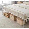 Homhougo Twin Bed Frame Platform with Headboard and Footboard Metal Bed Mattress Foundation with Storage No Box Spring Needed Black - 4 of 4