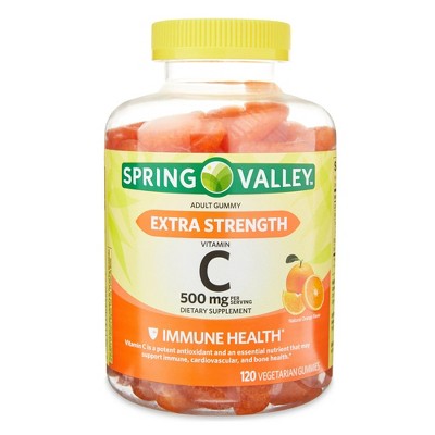 Spring Valley Extra Strength Vitamin C Gummies, 500 mg, 120 Ct | Immune Support