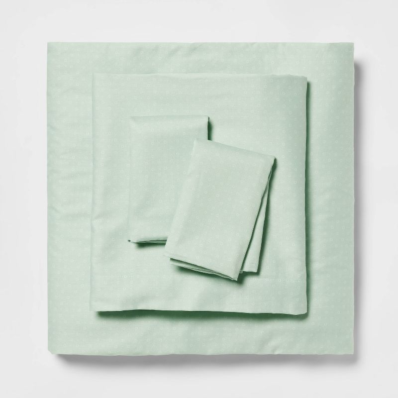 Cotton Blend Sateen Sheet Set - Room Essentials™, 1 of 6