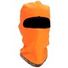 MUK LUKS Quietwear Unisex Reversible Fleece 1-Hole Mask, Adventure Grey/Orange, One Size Fits Most - image 2 of 3