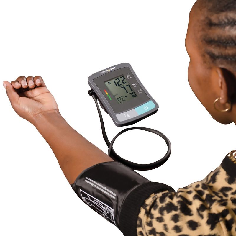 MABIS Large Cuff Arm Home Automatic Digital Blood Pressure Monitor 1-Tube Black 1 Each, 2 of 5