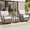 Buenhomino Outdoor Wicker Patio Conversation Furniture Set - 2 of 4