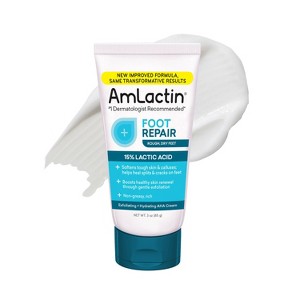 AmLactin Foot Repair Foot Cream Therapy AHA Cream - Unscented - 3oz - 1 of 4