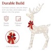 Best Choice Products 3-Piece Rattan Deer Set, Lighted Christmas Outdoor Decoration w/ 360 Lights, Stakes - Brown - 4 of 4