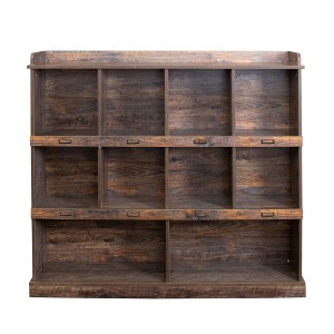 CLIHOME Cube Bookshelf, 3 Tier Freestanding Open Shelf Bookcase, Storage Organizer Shelf - 1 of 4