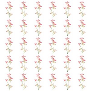 Unique Bargains Artificial Stems Home Wedding Decoration Headdress Wreath Orchid Fake Flower 30 Pcs - 1 of 4