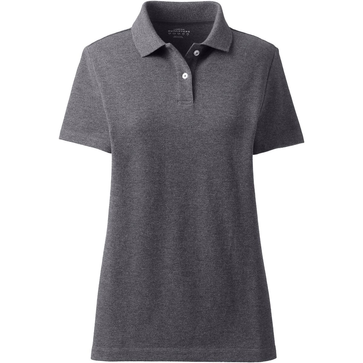 Lands' End Women's Essential Pique Short Sleeve Polo Shirt - thumbnail 6