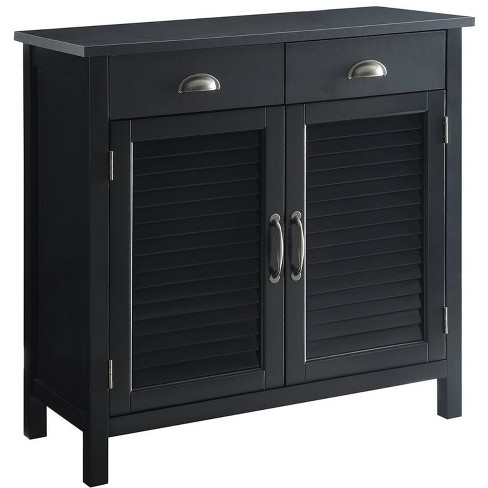 Belray Home Furnishings Decor, Tall Black Accent Cabinet With Doors