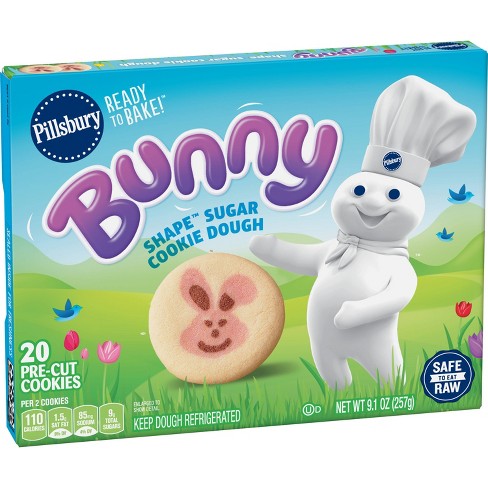 Pillsbury Ready To Bake Bunny Shape Sugar Cookies 20ct 9 1oz Target