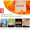 Itopfox 10 Inch Small Pizza Stone with Parchment Paper for Camp Oven, Rectangular Cordierite Baking & Grilling Stone for Grills and Air Fryers - 4 of 4