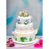 Kevins Gift Shoppe Ceramic Wedding Cake with Tulip Flowers Jewelry Box - image 2 of 3