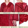 PAVILIA Women Robe with Hood, Fleece Plush Soft Long Hooded Robe, Fluffy Fuzzy Cozy Warm Bathrobe Shower Spa House - 4 of 4