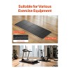 VEVOR Foldable Walking Pad Treadmill Mat, 1/4" Thick, 24" x 68" Exercise Equipment Mat, High Density PVC Floor Protector, Black - 3 of 4