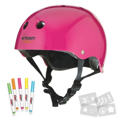 Wipeout Dry Erase Youth 5+ Helmet - Neon Pink