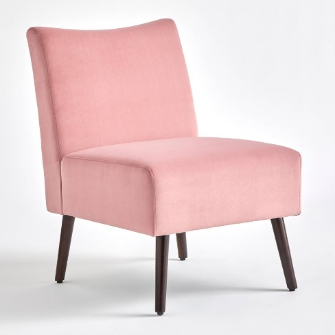 Pink velvet cheap chair target