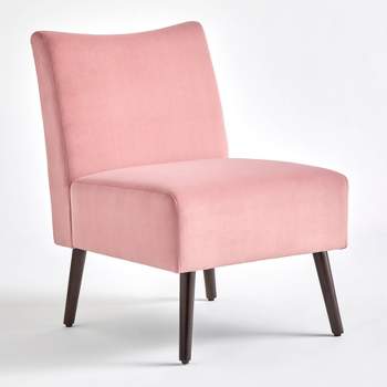 Petula Velvet Armless Accent Chair - angelo:Home