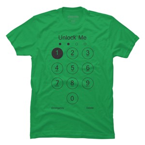 Men's Design By Humans Unlock Me By clingcling T-Shirt - 1 of 4