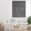 Stupell Industries Minimal Gray Poppies Canvas Art - 3 of 4