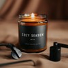 Sweet Water Decor Cozy Season 9oz Amber Jar Black Label Soy Candle - 3 of 3