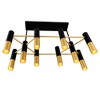 CWI Lighting,Anem 10 Light Down Chandelier With Matte Black & Satin Gold Finish - 4 of 4