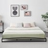 6 Inch Metal Platform Bed Frame Low Profile with Sturdy Steel Slats Support,Mattress Foundation, No Box Spring Needed, Easy Assembly,Black - 3 of 4