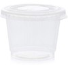 Juvale 500 Pack Disposable 1 Oz Portion Cups with Lids for Sample Tasting, Party Shots, Condiments, Sauces - 4 of 4