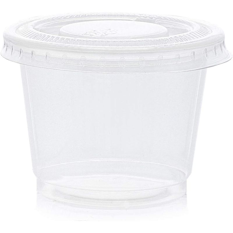 Juvale 500 Pack Disposable 1 Oz Portion Cups with Lids for Sample Tasting, Party Shots, Condiments, Sauces, 4 of 10