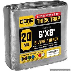 Core Tarps Heavy Duty 20 Mil Tarp Cover, UV Resistant, Rip Proof for Roof, Camping, Patio, Pool, Boat - 1 of 4
