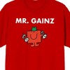 Mr. Men And Little Miss Meme Mr. Gainz Crew Neck Short Sleeve Red Men's T-shirt - 2 of 3