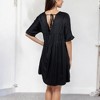 Anna-Kaci Women's V-Neck Short Sleeve Babydoll Dress with Flowing Silhouette for Casual Looks - 2 of 4