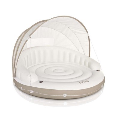 Intex Inflatable Canopy Island Float Lounge, 78.5" x 59"