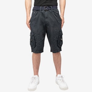 X RAY Men's Belted 12.5" Inseam Knee Length Cargo Shorts ,Camo Shorts(plus size shorts in available) - 1 of 4
