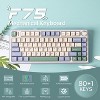 AULA F75 81-Key Wireless Hot Swappable Mechanical Gaming Keyboard, RGB, Knob, 4000 mAH Battery, Normal/ Patterned Keycap - 2 of 4