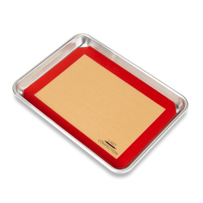 Last Confection Red Silicone Non-Stick Baking Mat Set
