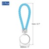 Unique Bargains PU Braided Keychain for Bag Wallet Decoration 2 Pcs - 2 of 3