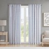Grungis 2PK 50x84 Inch Polyester Printed Curtain Panels with Tufted Stripe for Living Room,Bedroom - 2 of 4