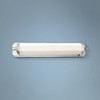 Minka Lavery Modern Wall Light Nickel Hardwired 24 1/4" Fixture LED Light Bar Elongated Glass Shade for Bathroom Vanity Hallway - 2 of 3