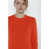 JENNIE LIU Women's 100% Pure Cashmere Long Sleeve Crew Neck Pullover Sweater - 3 of 3