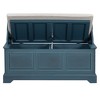 PAGED 43.5" Storage Bench, Modern Shoe Cabinet with Storage, Removable Cushion and Doors, Wooden Entryway Table for Mudroom, Bedroom - 4 of 4