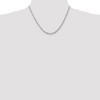 Black Bow Jewelry 3.3mm, 14k White Gold D/C Quadruple Rope Chain Necklace - 2 of 4