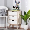 Halian Two-Tone Wood 3 Drawer Nightstand White/Light Brown - Baxton Studio: Scandinavian Style, MDF & Paulownia Frame - 2 of 4