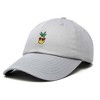 Dalix Pineapple Embroidered Cap Cotton Baseball Summer Cool Dad Hat Mens - 4 of 4