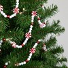 Northlight 9' Red and White Peppermint Candy Beaded Christmas Garland, Unlit - 2 of 4