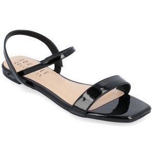 Journee Collection Womens Karren Pull On Sling Back Flat Sandals - 1 of 4