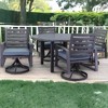 Courtyard Casual Cabo 5 pc Motion 54" Round Dining Set - 2 of 4