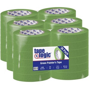 Tape Logic 3200 Painter's Tape 5.0 Mil 1" x 60 yds. Green 36/Case T9353200 - 1 of 4