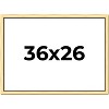 PosterPalooza | Simple Gold Picture Frame - UV Acrylic, Backing Board, Hanging Hardware Included - 2 of 4